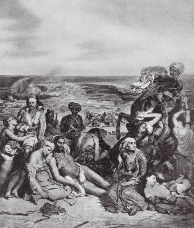 Les Massacres de Chios - Ferdinand Victor Eugene (after) Delacroix