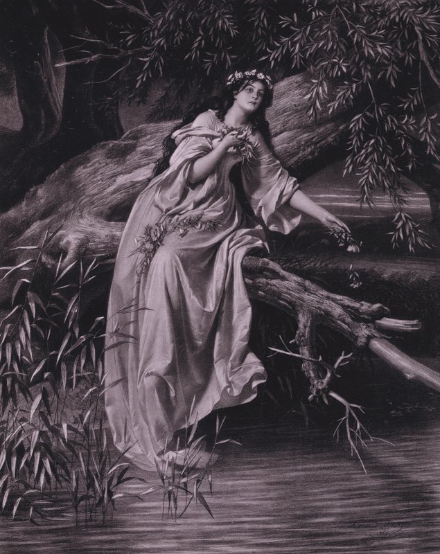Scène de Hamlet de Shakespeare (Acte IV, Scène 7) - Ferdinand the Elder Piloty
