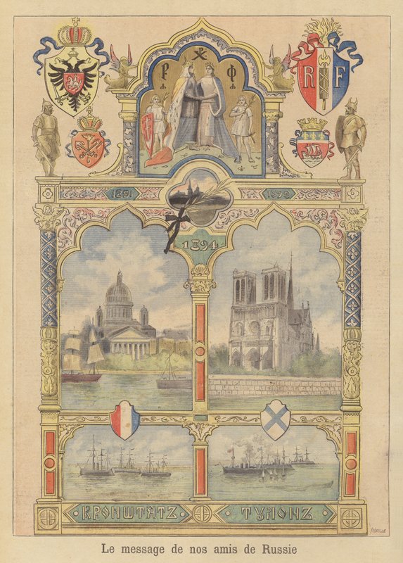 Message de bonne volonté de la ville de Saint-Pétersbourg à la France - Fortune Louis Meaulle