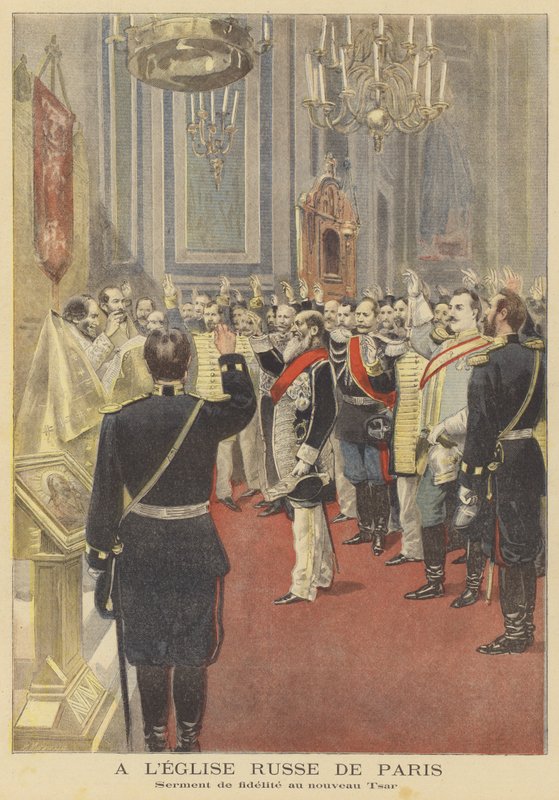 Serment de fidélité au nouveau tsar dans l