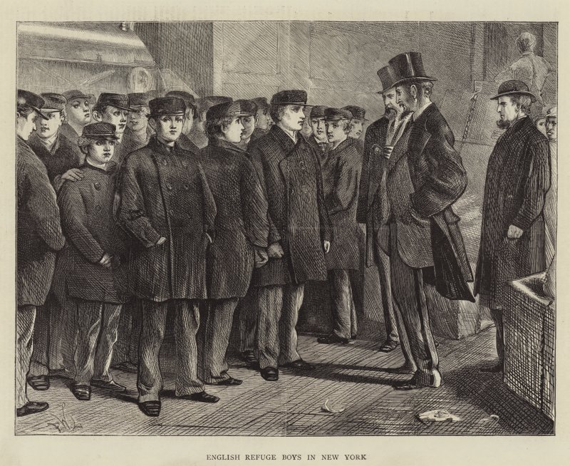 Garçons réfugiés anglais à New York - Francis Wilfred Lawson