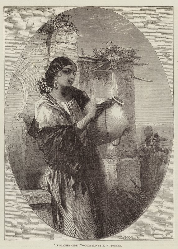 Une gitane espagnole - Francis William Topham