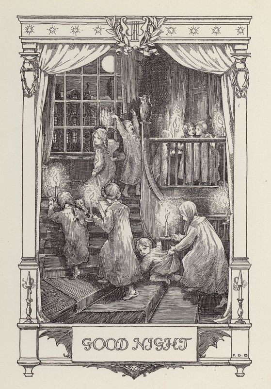 Un autre livre de vers pour les enfants : Bonne nuit (litho) - Francis Donkin Bedford