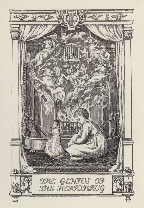 Un autre livre de vers pour les enfants : Le Génie du Foyer (litho) - Francis Donkin Bedford