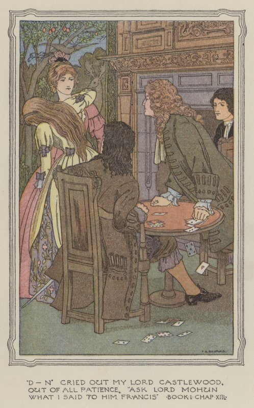 Illustration pour The History of Henry Esmond (lithographie couleur) - Francis Donkin Bedford
