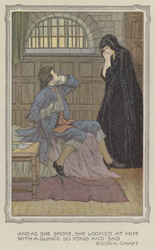 Illustration pour The History of Henry Esmond (lithographie couleur) - Francis Donkin Bedford
