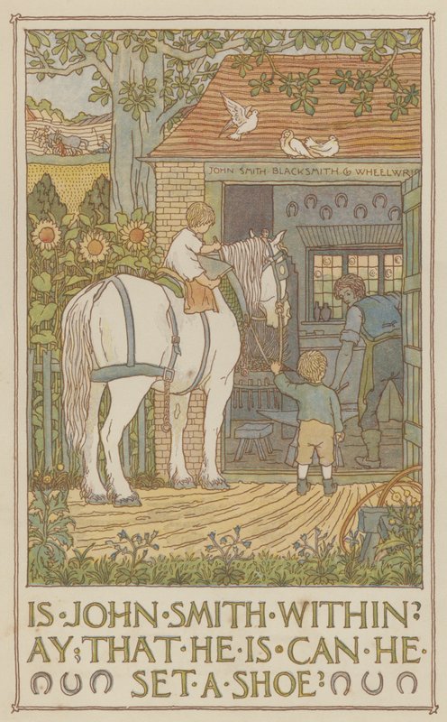 John Smith est-il en mesure de mettre une chaussure (lithographie couleur)  - Francis Donkin Bedford