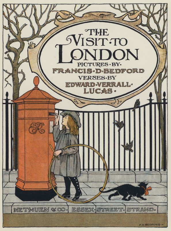 Illustration de la page de titre pour The Visit to London (lithographie couleur) - Francis Donkin Bedford