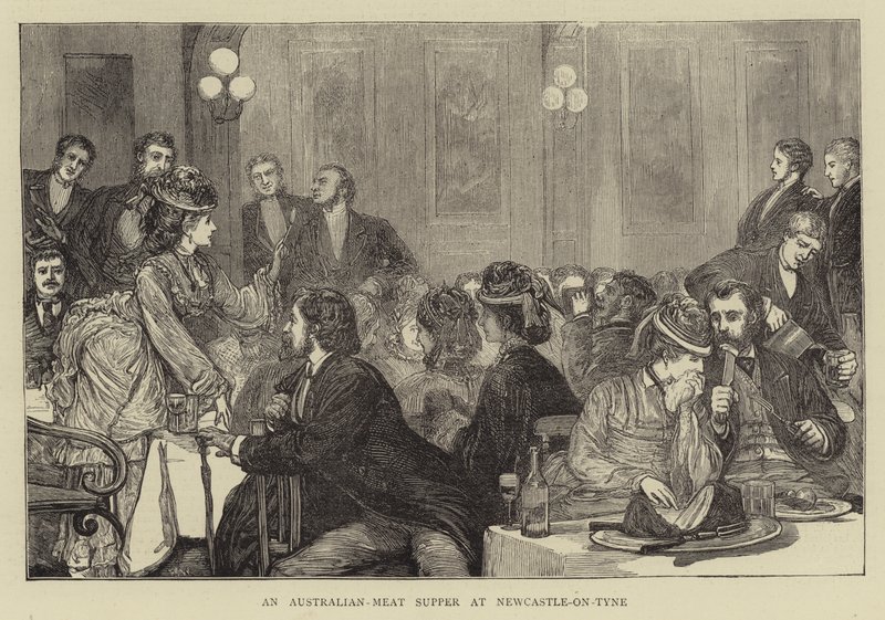 Un souper de viande australienne à Newcastle-on-Tyne - Francis S. Walker