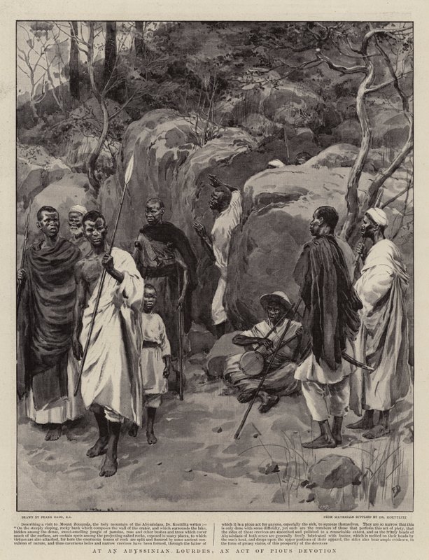 À un Lourdes abyssinien, un acte de dévotion pieuse - Frank Dadd