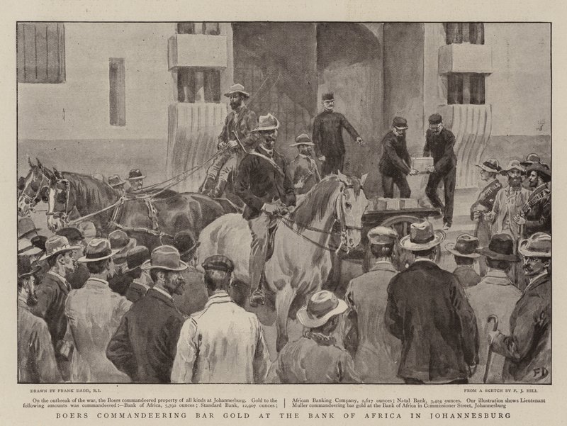 Les Boers réquisitionnant de l