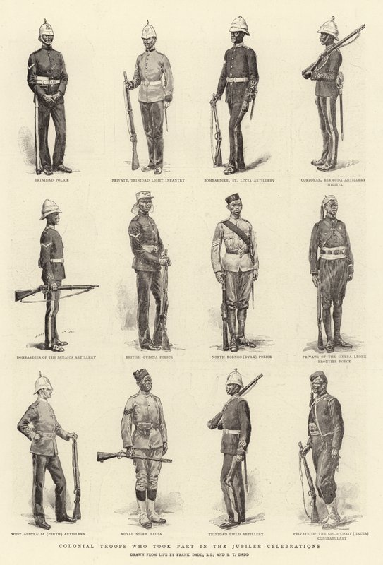 Troupes coloniales ayant participé aux célébrations du Jubilé - Frank Dadd