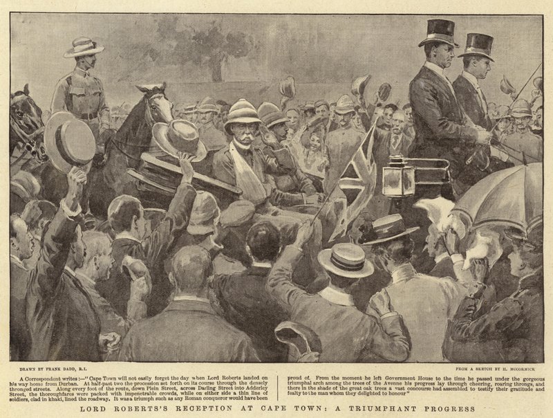 Réception de Lord Roberts au Cap, une progression triomphale - Frank Dadd
