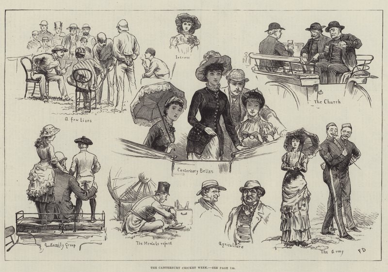 La Semaine de cricket de Canterbury - Frank Dadd