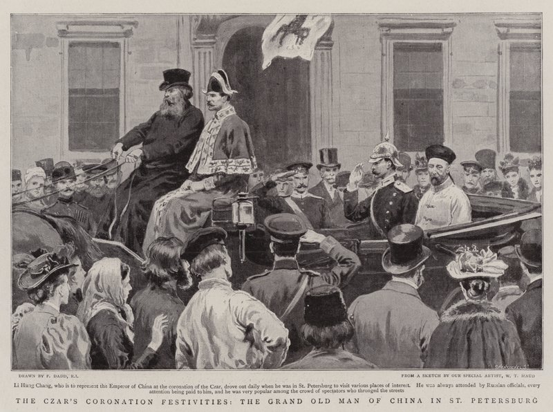 Les Festivités de Couronnement du Tsar, le Grand Vieillard de Chine à Saint-Pétersbourg - Frank Dadd