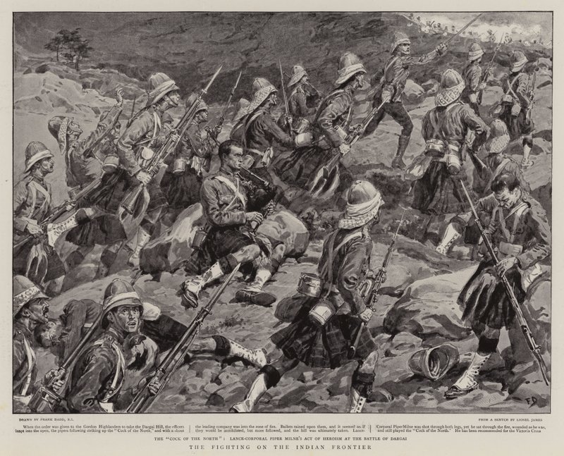 Les combats sur la frontière indienne - Frank Dadd