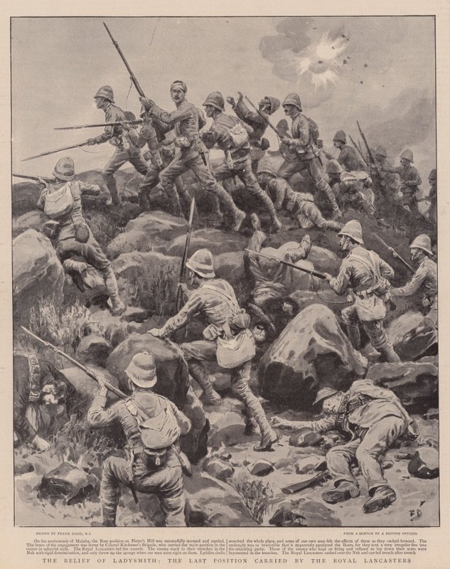 Le soulagement de Ladysmith, la dernière position prise par les Royal Lancasters - Frank Dadd