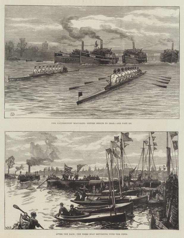 La course de bateaux des universités - Frank Dadd