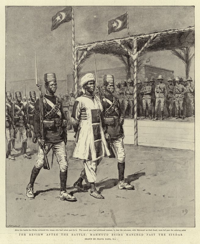 La revue après la bataille, Mahmoud défilant devant le Sirdar - Frank Dadd