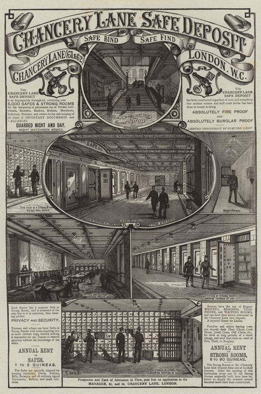 Publicité, Chancery Lane Safe Deposit - Frank Watkins