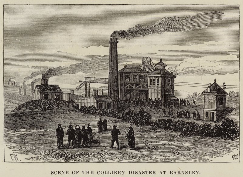 Scène de la catastrophe minière à Barnsley - Frank Watkins