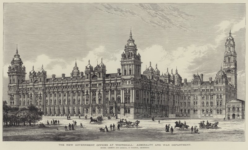 Les nouveaux bureaux du gouvernement à Whitehall, ministère de la Marine et ministère de la Guerre - Frank Watkins