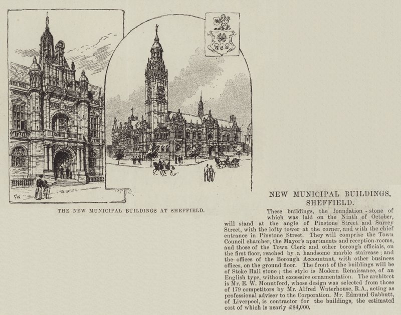 Les nouveaux bâtiments municipaux à Sheffield - Frank Watkins