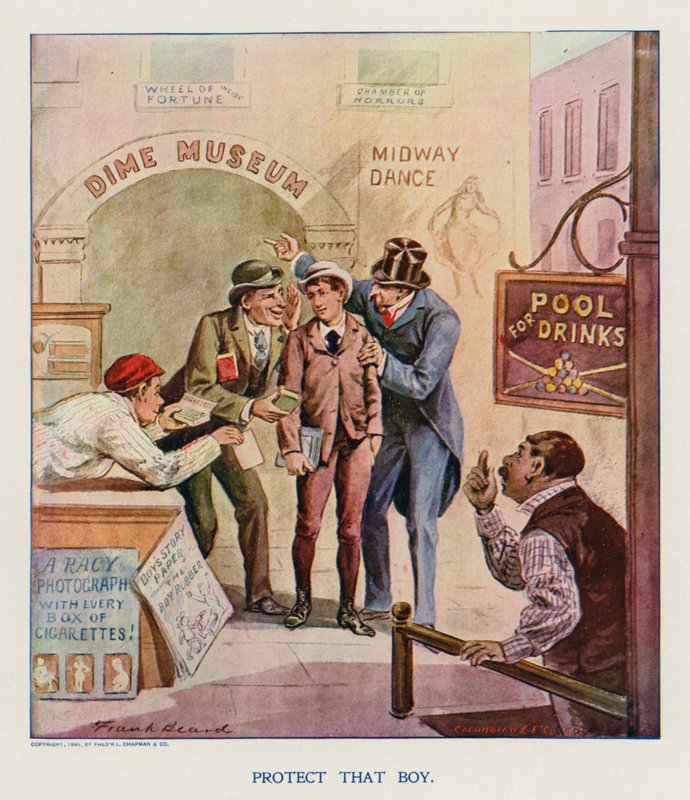 Protégez ce garçon (lithographie couleur) - Frank Beard