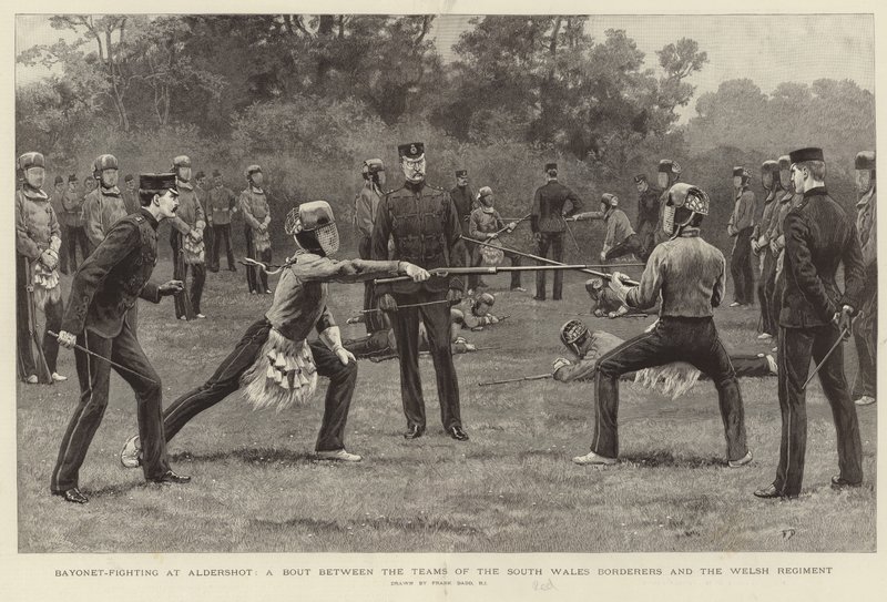 Combat à la baïonnette à Aldershot - Frank Dadd