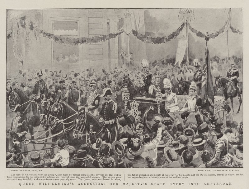 Accession de la reine Wilhelmina, entrée d