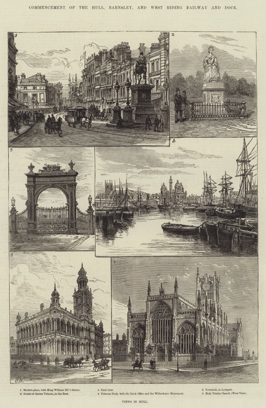 Commencement du Hull, Barnsley, et West Riding Railway and Dock - Frank Watkins