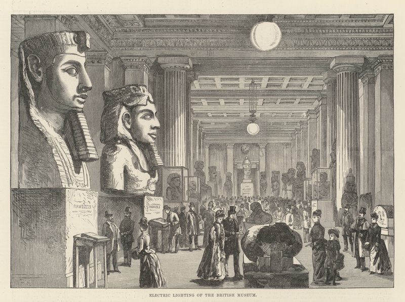 Éclairage électrique du British Museum - Frank Watkins