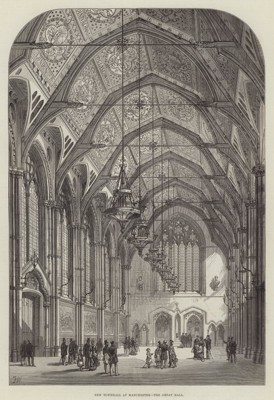 Nouvelle mairie de Manchester, la grande salle - Frank Watkins