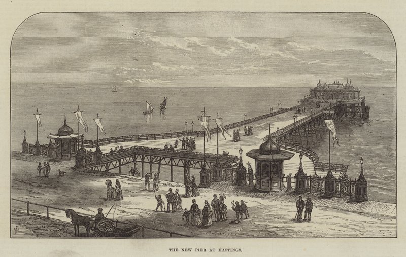 Le nouveau quai à Hastings - Frank Watkins