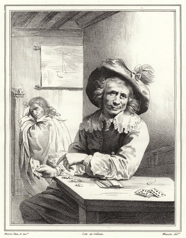 Le Joueur de cartes - Frans van Mieris