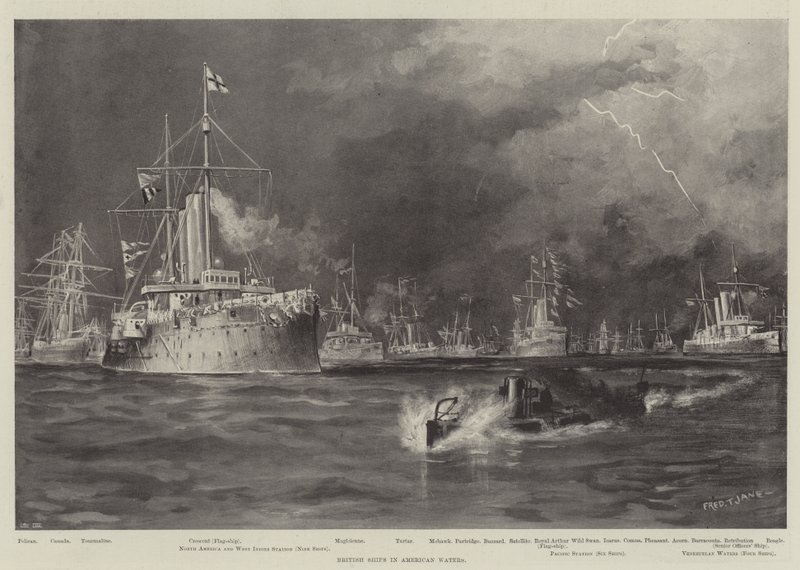 Navires britanniques dans les eaux américaines - Fred T. Jane