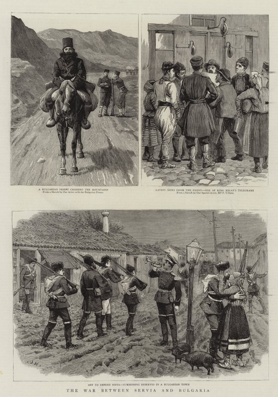 La guerre entre la Serbie et la Bulgarie - Frederic Villiers