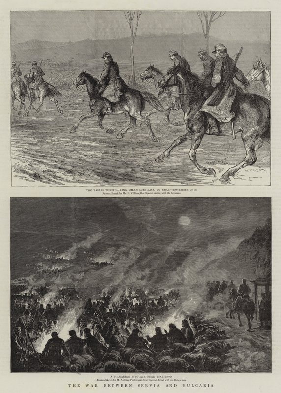 La guerre entre la Serbie et la Bulgarie - Frederic Villiers