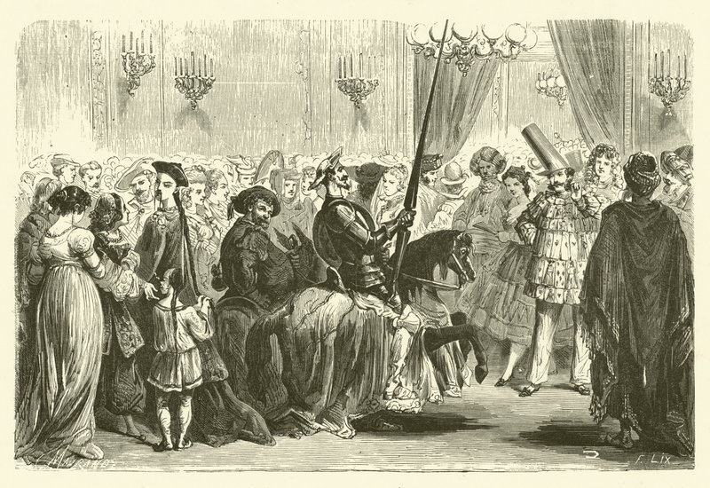 Bal masqué du Grand Monde : entrée de Don Quichotte - Frederic Theodore (after) Lix