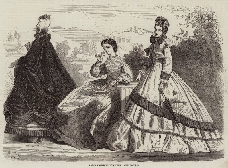 Modes parisiennes pour juillet - Frederic Theodore Lix