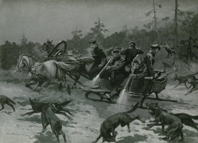 Une chasse au loup - Frederic de Haenen