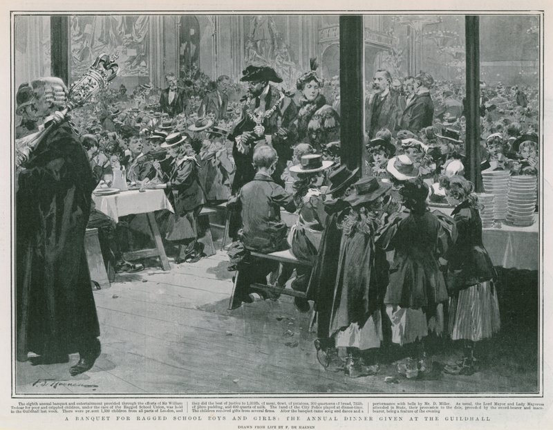 Un banquet pour les garçons et filles de l