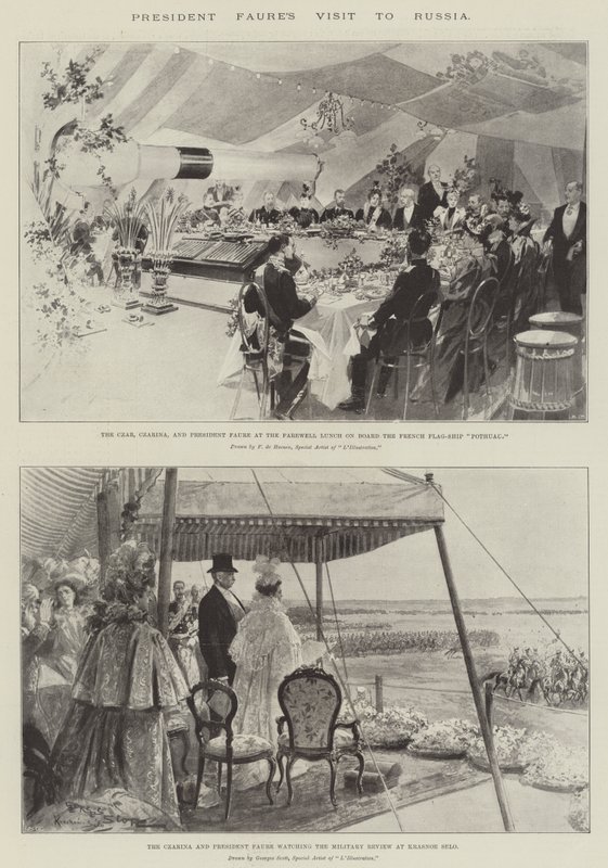 Visite du président Faure en Russie - Frederic de Haenen