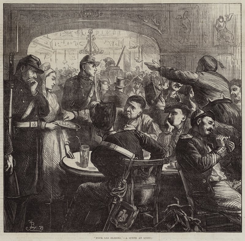 Pour les blessés, une scène à Lyon - Frederick Barnard