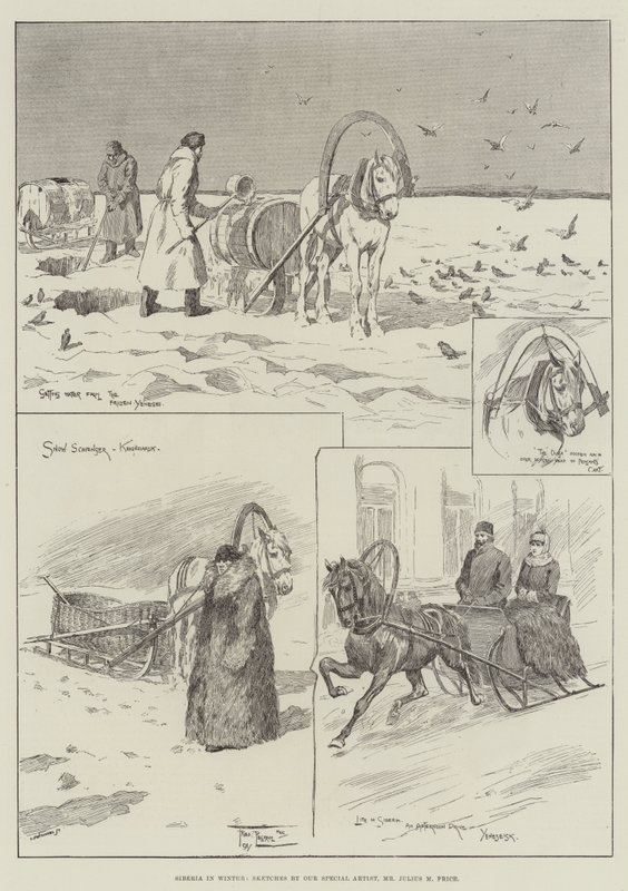 La Sibérie en hiver - Frederick Pegram
