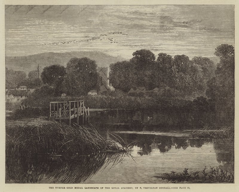 Le paysage de la médaille d
