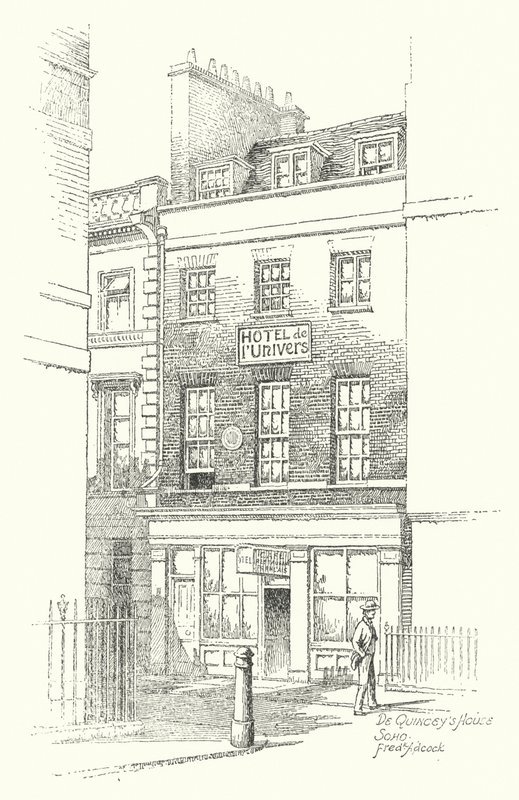 Maison de De Quincey, Soho - Frederick Adcock