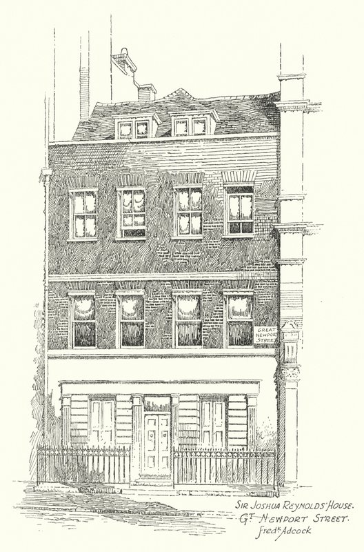 Maison de Sir Joshua Reynolds, Great Newport Street - Frederick Adcock