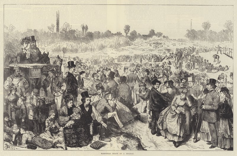 Hampstead Heath en vacances - Frederick Barnard