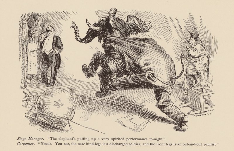 Éléphant de pantomime - Frederick Henry Townsend